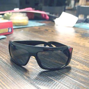 ELECTRIC FAMILY " PROG" WRAP BLK SUNGLASSES-RARE